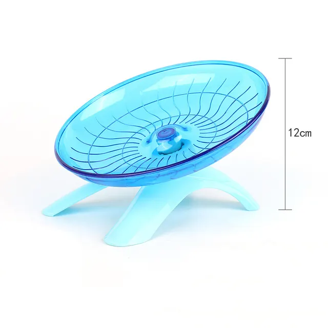 Hamster Flying Disc Running Wheel Golden Silk Bear Mute Flying Disc Running Wheel Blue - Shop at LoveMi