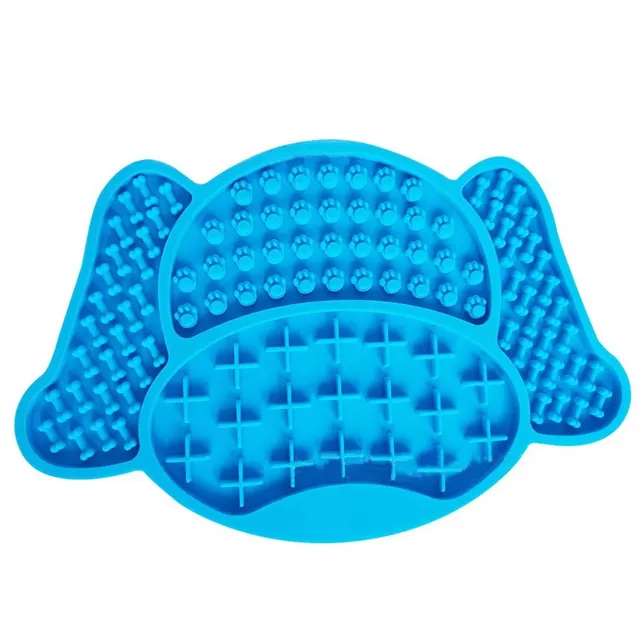 Silicone Dog Lick Pad Pet Slow Food Plate Blue - Shop at LoveMi