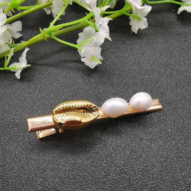 Hair Accessories Natural Shell Freshwater Pearl Hairpin - Shop at LoveMi