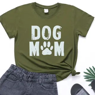 O-neck Loose Summer T-shirt Beautiful Top Casual Women's Clothing - Army Green