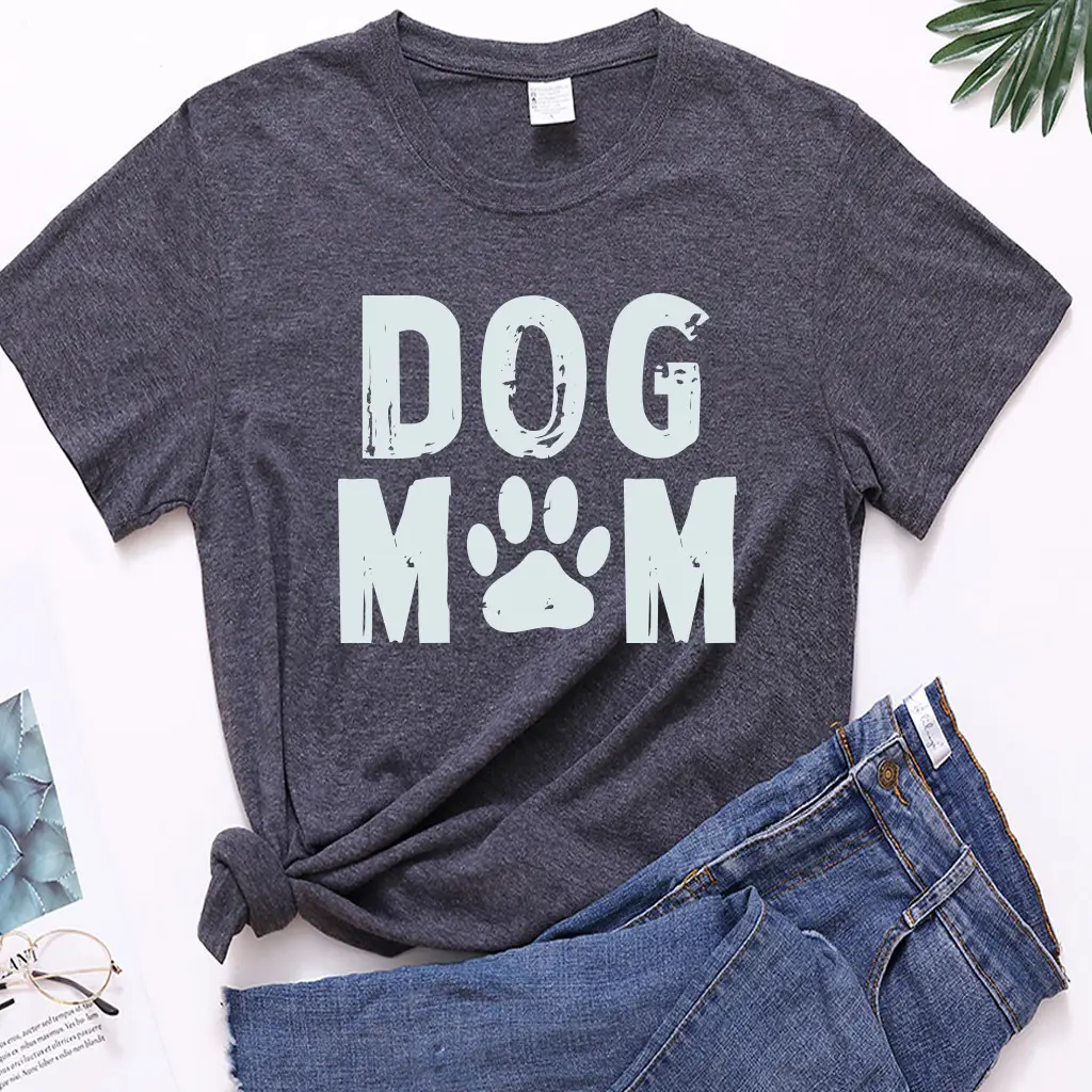 O-neck Loose Summer T-shirt Beautiful Top Casual Women's Clothing - Dark Grey