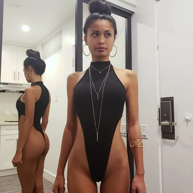 New Sexy Slim All Match Sleeveless One Piece Black - Shop at LoveMi
