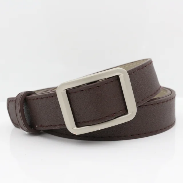 All Match Korean Retro Fashion Decoration Casual Belt Coffee - Shop at LoveMi