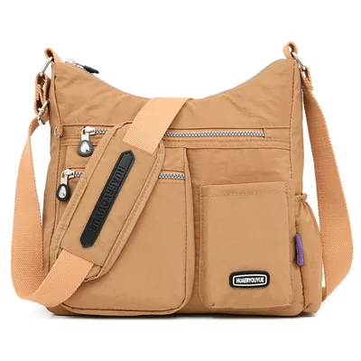 New Style Shoulder Bag Nylon Crossbody Bag Khaki - Shop at LoveMi
