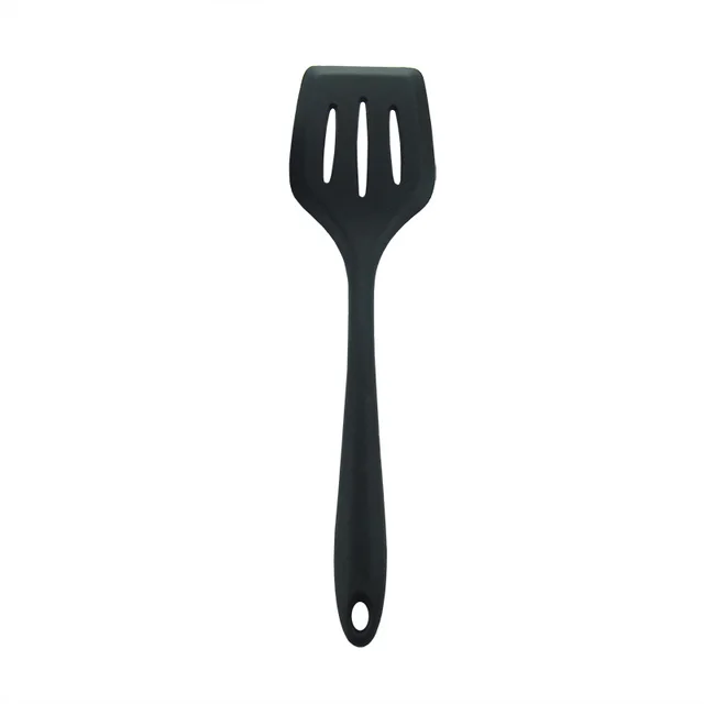 Silica Gel Frying Spatula Non stick Pan Special Leak Black - Shop at LoveMi