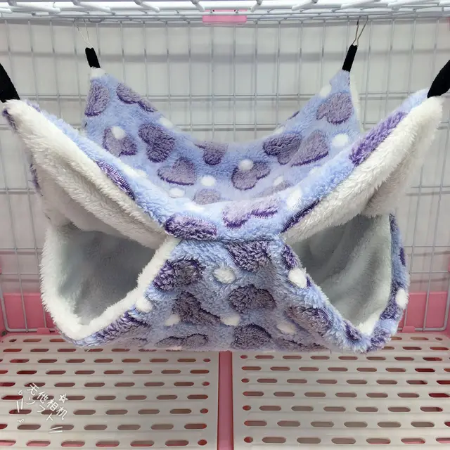 Warm Double Mezzanine Hammock Small Pet Hammock Hanging Squirrel Sleeping Bag G - Shop at LoveMi