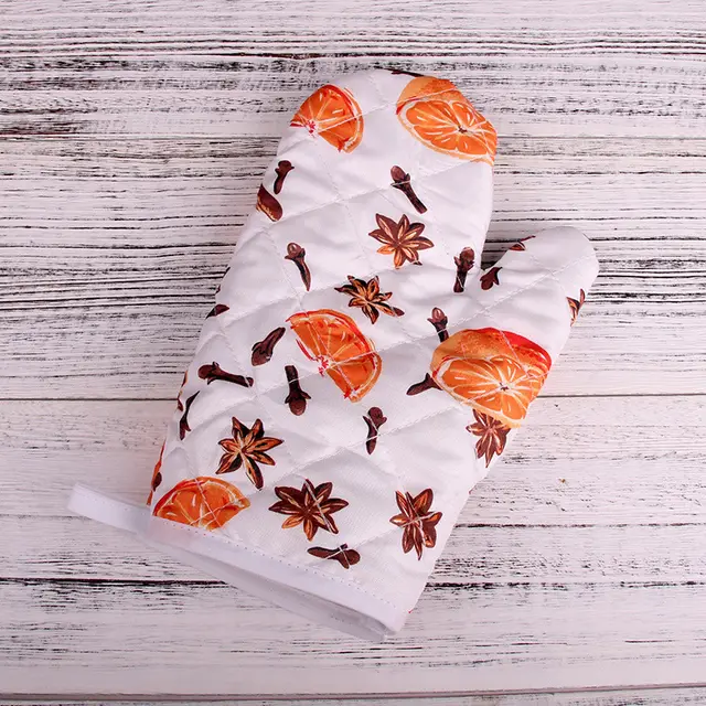 Baking Oven Gloves, Heat insulating Gloves, Anti scald Gloves, Oven Gloves Orange - Shop at LoveMi