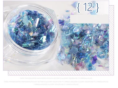 Nail Stickers 5g Bottles Of Japanese Shell Paper Fingers Dark Blue - Shop at LoveMi