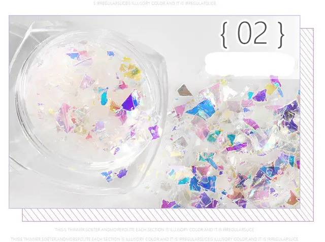 Nail Stickers 5g Bottles Of Japanese Shell Paper Fingers White - Shop at LoveMi
