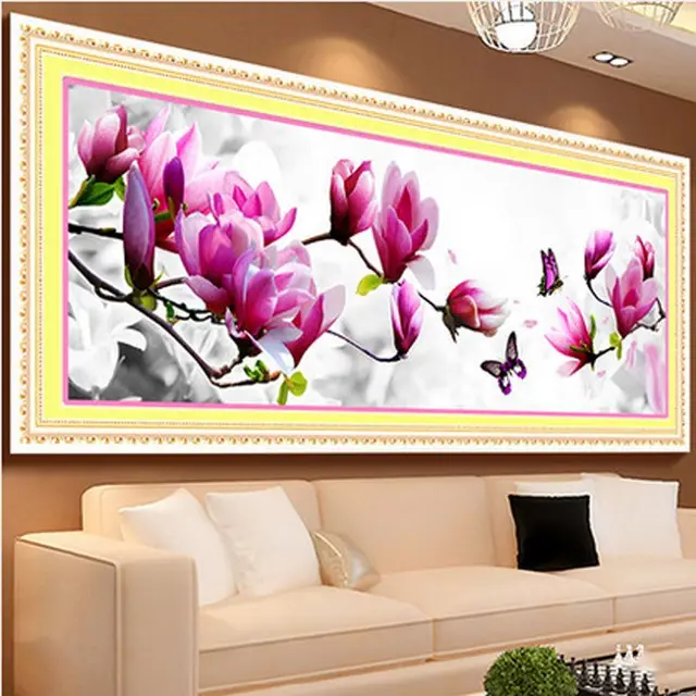Precision Printing Butterfly Play Magnolia Cross stitch Purple - Shop at LoveMi
