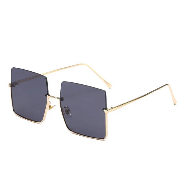 Half rim Glasses Square Design Metal Multicolor Sunshade Sunglasses - Shop at LoveMi