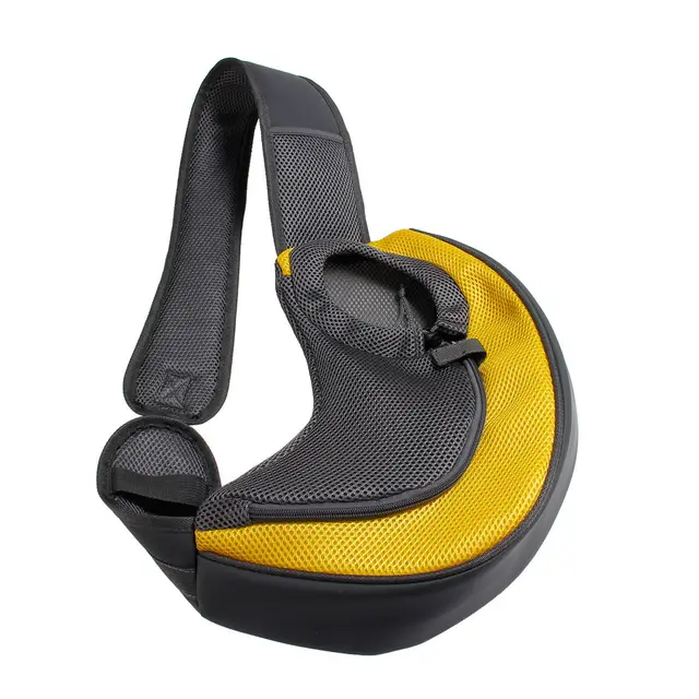 Wearing Mode Portable And Breathable Teddy Cat And Dog Chest Bag Yellow - Shop at LoveMi