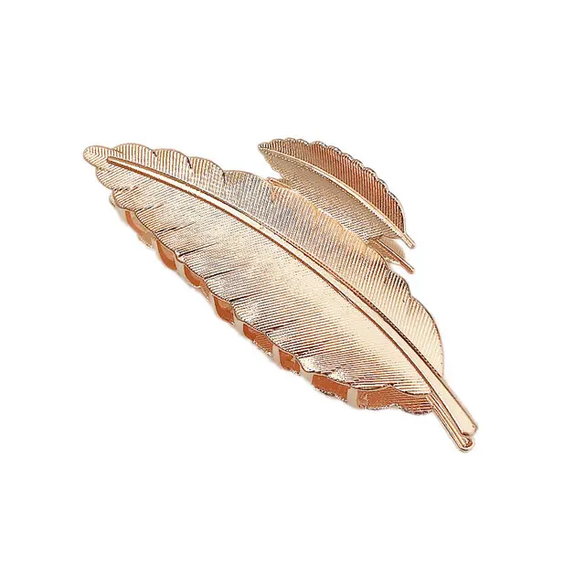 Simple Temperament Metal Hair Clip Gold - Shop at LoveMi