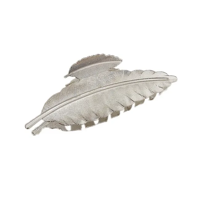 Simple Temperament Metal Hair Clip Silver - Shop at LoveMi