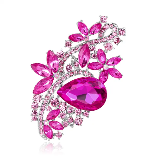 Rhinestone Brooch Acrylic Glass Brooch Pin Clothing Brooch - Shop at LoveMi