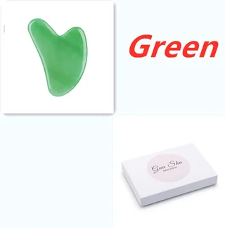 Jade Scraping Tablets Jade Scraping Massager - Green Carton Packing