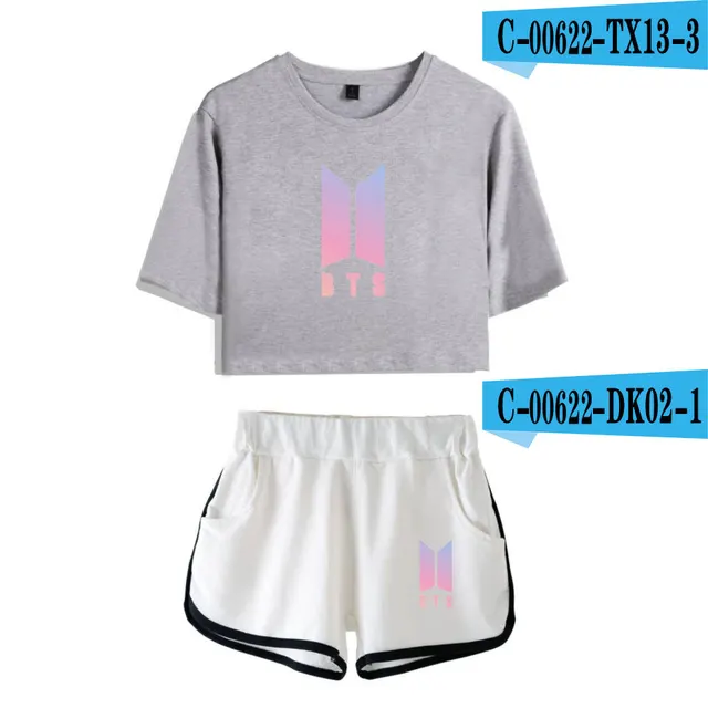 Summer Short sleeved Shorts With Navel Open, Fashion Casual Women's Suit - Shop at LoveMi
