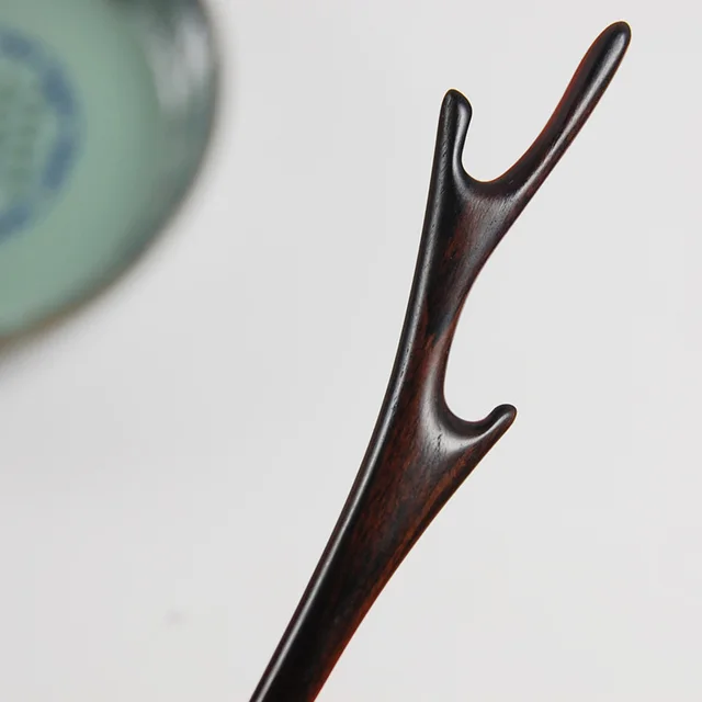 Dragon Horn Ebony Hairpin Classical Hairpin Black - Shop at LoveMi