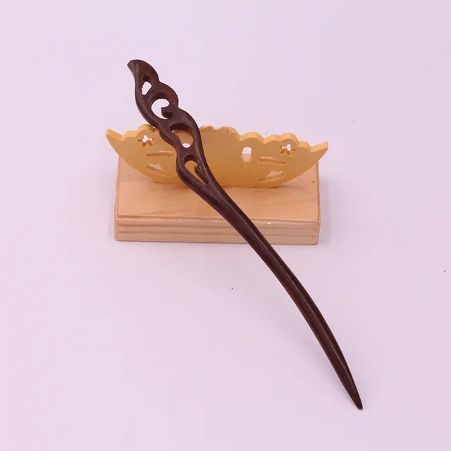 Wooden Ebony Hairpin Ethnic Hairpin H - Shop at LoveMi