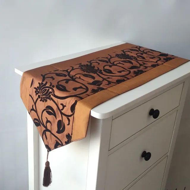 Modern Minimalist Table Runner Coffee Table Cloth Imitation Silk Table Runner Coffee - Shop at LoveMi