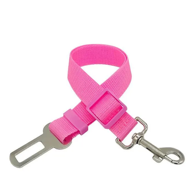 Dog Traction Belt Telescopic Rope Car Car Rope Pink - Shop at LoveMi