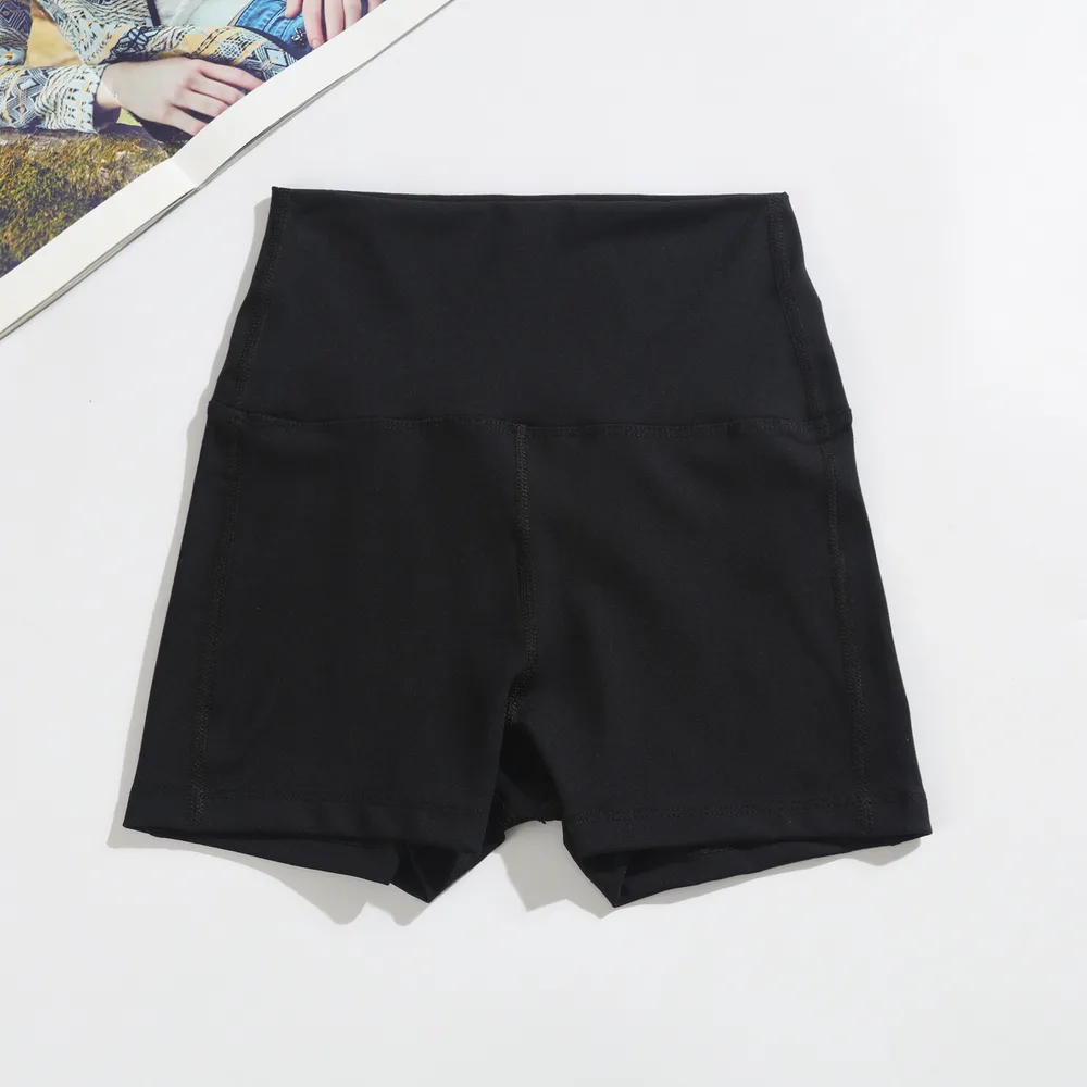 Women's Running Fitness Was Thin Seamless Shorts Black - Shop at LoveMi