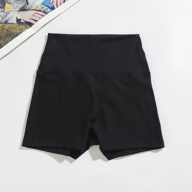 Women's Running Fitness Was Thin Seamless Shorts Black - Shop at LoveMi