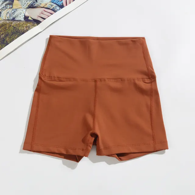 Women's Running Fitness Was Thin Seamless Shorts Orange - Shop at LoveMi