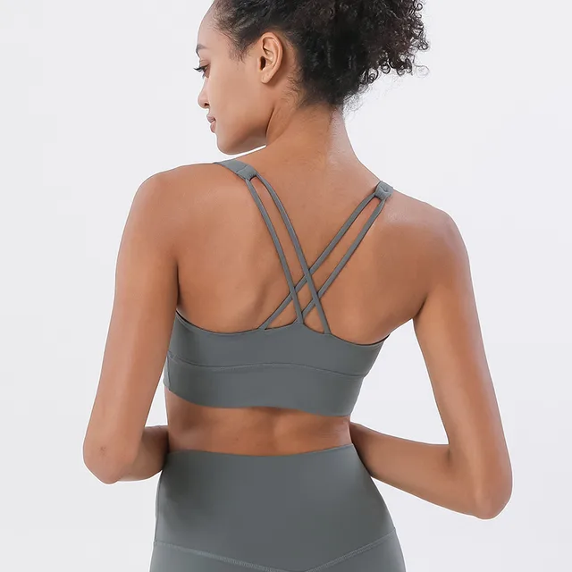 Sports Bra Fitness Running Sports Underwear Green - Shop at LoveMi