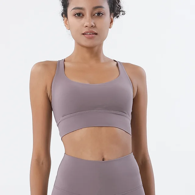 Sports Bra Fitness Running Sports Underwear - Purple