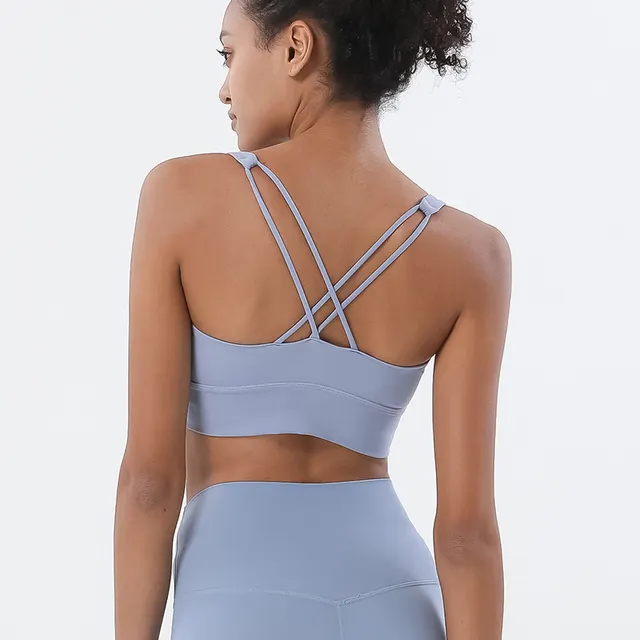 Sports Bra Fitness Running Sports Underwear Sky Blue - Shop at LoveMi
