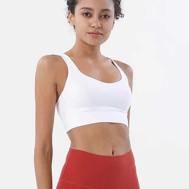 Sports Bra Fitness Running Sports Underwear White - Shop at LoveMi