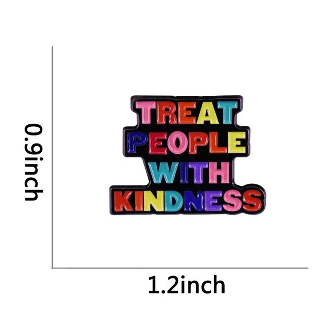 Brooch Be Kind To Others Badge Harry Styles Song Inspiration Colorful - Shop at LoveMi
