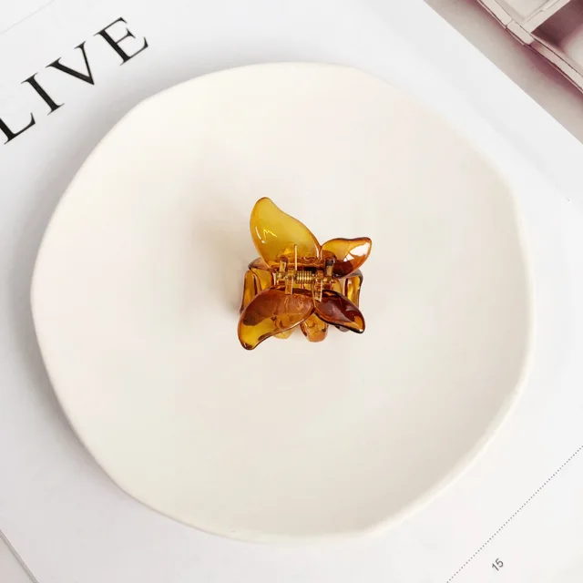 Back Of The Head Hair Clip Cute Side Clip Hair Accessories Half Tail Grab Clip Amber - Shop at LoveMi