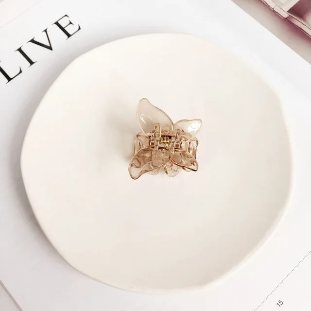 Back Of The Head Hair Clip Cute Side Clip Hair Accessories Half Tail Grab Clip Brown - Shop at LoveMi