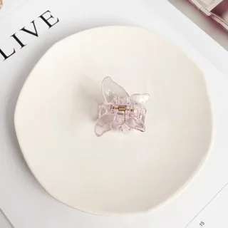 Back Of The Head Hair Clip Cute Side Clip Hair Accessories Half Tail Grab Clip - Pink