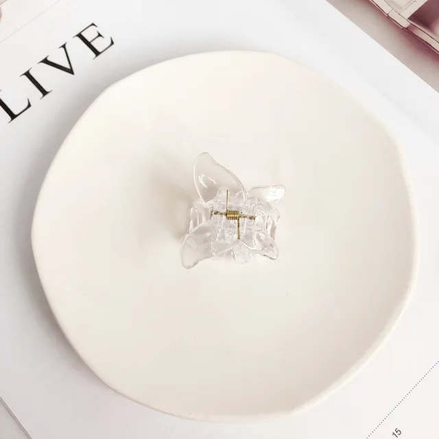 Back Of The Head Hair Clip Cute Side Clip Hair Accessories Half Tail Grab Clip White - Shop at LoveMi