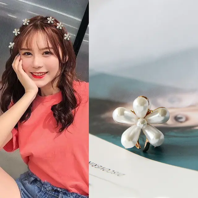 Women's Alloy Hair Accessories Flower Small Clip - Shop at LoveMi