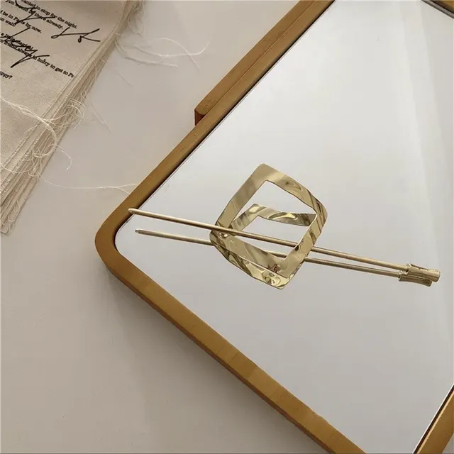 Net Celebrity Simple Modern Metal Hairpin Girl - Shop at LoveMi