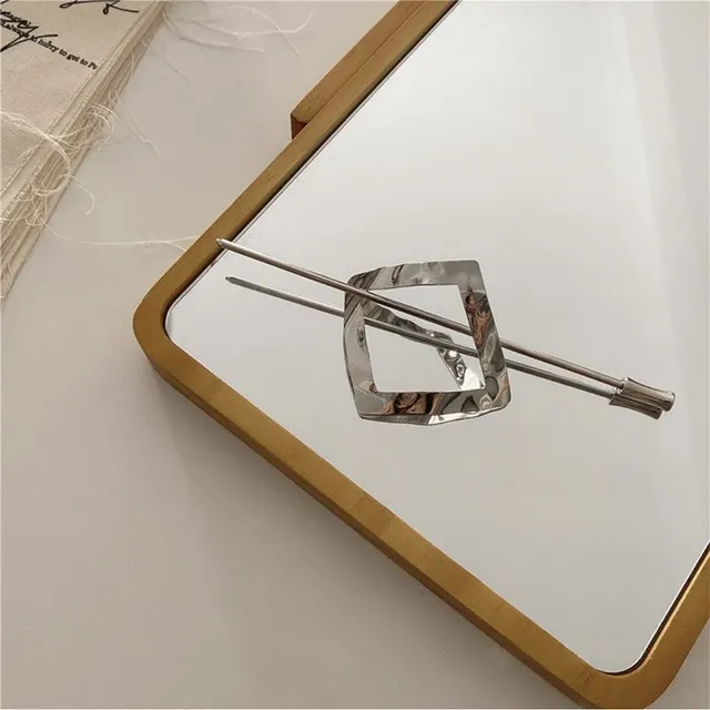 Net Celebrity Simple Modern Metal Hairpin Girl F - Shop at LoveMi