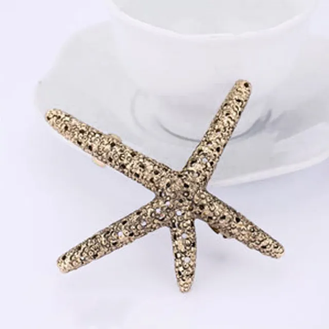 Feather Vintage Starfish Clip Side Clip Bangs Hair Clip - Shop at LoveMi