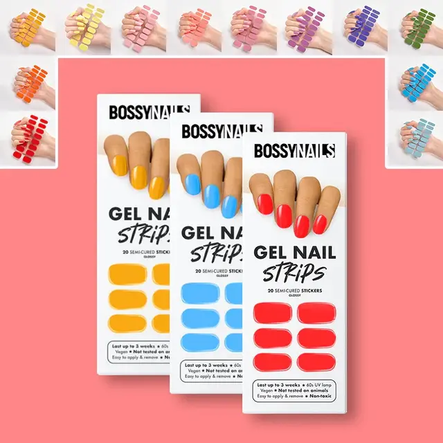 Nail Sticker Letter Color Nail Art Sticker Full Sticker 12Pack Set - Shop at LoveMi