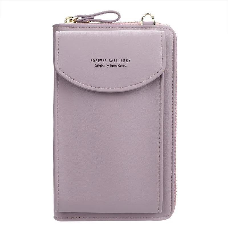 Korean Style Pull Crossbody Bag Chain Vertical Ladies Bag Purple - Shop at LoveMi