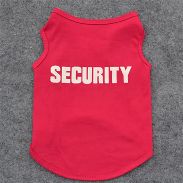 Pet Clothes Dog Clothes Spring And Summer Black Vest Red - Shop at LoveMi