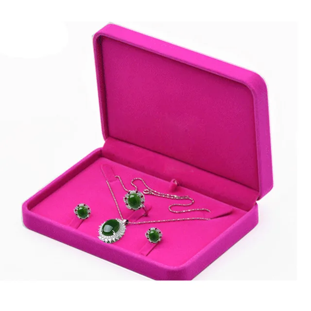 Flannel Jewelry Set Jewelry Box Rose Red - Shop at LoveMi