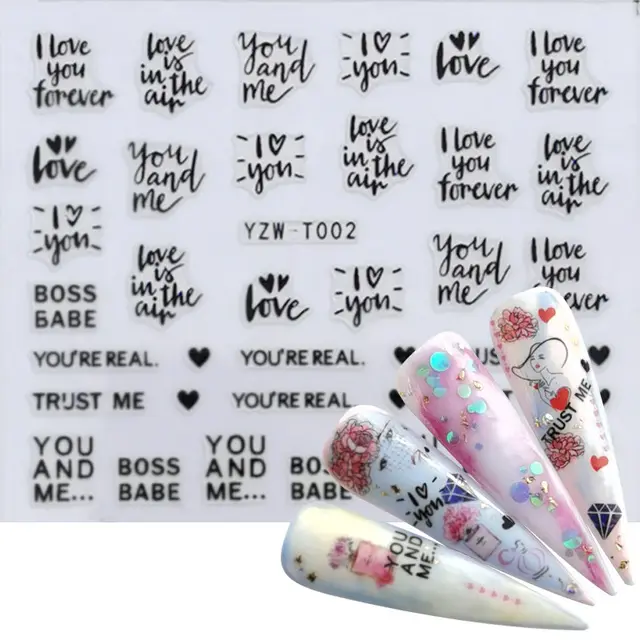 Kiwi Strawberry Ice Cream Squirrel Wolf Butterfly Peacock Nail Sticker - Shop at LoveMi
