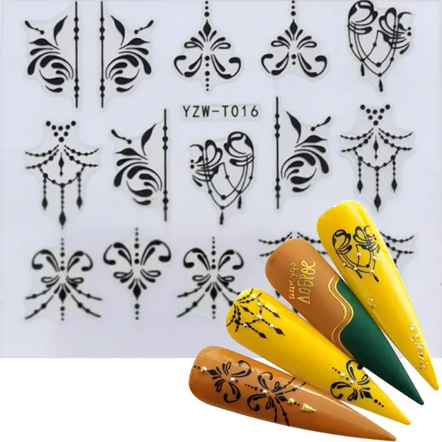 Kiwi Strawberry Ice Cream Squirrel Wolf Butterfly Peacock Nail Sticker P - Shop at LoveMi