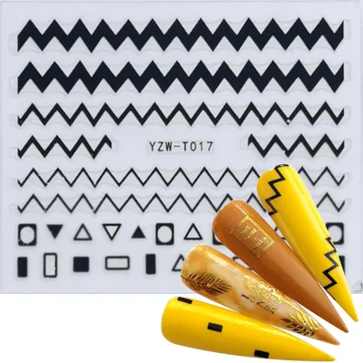 Kiwi Strawberry Ice Cream Squirrel Wolf Butterfly Peacock Nail Sticker Q - Shop at LoveMi