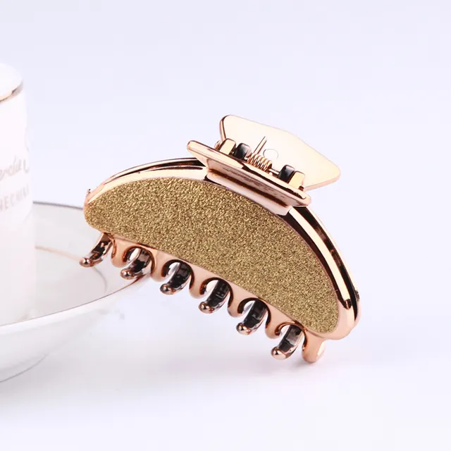 Japanese And Korean Simple Hairpin Matte Adult Lady Hair Scratch Gold - Shop at LoveMi