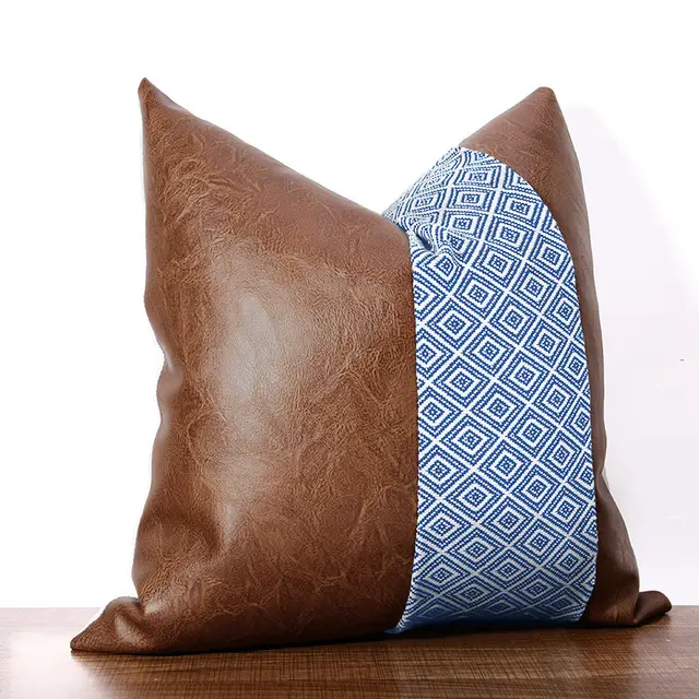 American Style Sofa Cushion Pillowcase Hotel Villa Blue - Shop at LoveMi